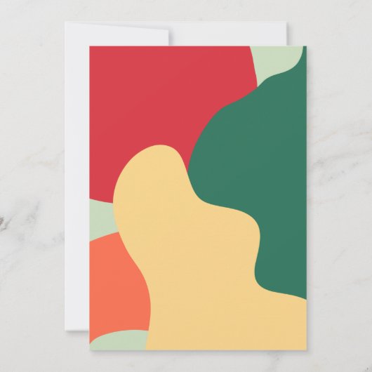 かわいいお洒落ハッピーホリデー写真 シーズンカード (裏面)