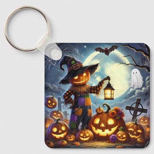 かわいいお洒落ハロウィーンのカカボチャ キーホルダー (正面)