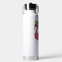 かわいいお洒落ピンクのフラミンゴがスケート場