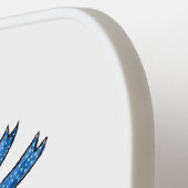 かわいいお洒落ピンクのフラミンゴがスケート場 ピックルボールラケット (左詳細)