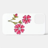 かわいいお洒落ピンクの花 Case-Mate iPhoneケース (裏面 (横))