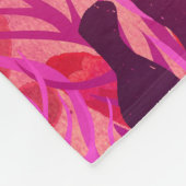 かわいいお洒落ピンクの金魚パーソナライズされた フリースブランケット (角)