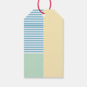 かわいいお洒落ピンクふくろう赤ちゃんシャワー ギフトタグ (裏面)