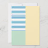 かわいいお洒落ピンクふくろう赤ちゃんシャワー 招待状 (裏面)