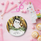 かわいいお洒落フクロウ赤ちゃんシャワー ペーパープレート (パーティー)