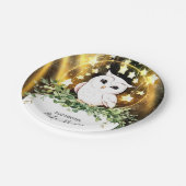 かわいいお洒落フクロウ赤ちゃんシャワー ペーパープレート (アングル)