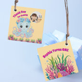 かわいいお洒落フローラタコガーリーフォト誕生日 フェイバータグ