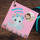 かわいいお洒落フローラタコガーリーフォト誕生日 フェイバータグ