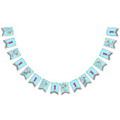 かわいいお洒落フローラ海生き物ガーリー写真 バンティングフラッグ (全)