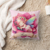 かわいいお洒落フローラ甘い夢の眠る妖精 クッション (ブランケット)