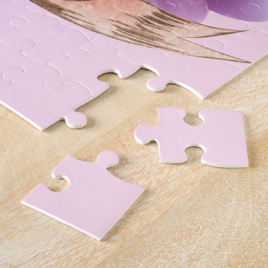 かわいいお洒落フローラ甘い夢の眠る妖精 ジグソーパズル (側面)