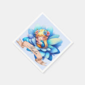 かわいいお洒落フローラ甘い夢の眠る妖精 スタンダードカクテルナプキン (角)