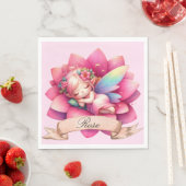 かわいいお洒落フローラ甘い夢の眠る妖精 スタンダードランチョンナプキン (インサイチュ)