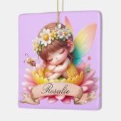 かわいいお洒落フローラ甘い夢の眠る妖精 セラミックオーナメント (左)