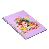 かわいいお洒落フローラ甘い夢の眠る妖精 ノートブック (右側)