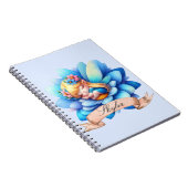 かわいいお洒落フローラ甘い夢の眠る妖精 ノートブック (右側)