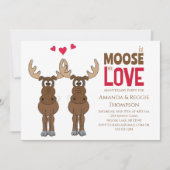 かわいいお洒落ムース記念招待状 招待状 (正面)