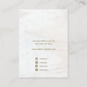 かわいいお洒落レインボーイヤリングディスプレイカード 名刺 (裏面)