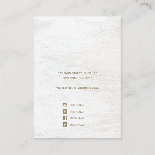 かわいいお洒落レインボーイヤリングディスプレイカード 名刺 (裏面)