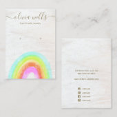 かわいいお洒落レインボーイヤリングディスプレイカード 名刺 (正面/裏面)