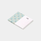 かわいいお洒落レインボーパターン ポストイット (アングル)