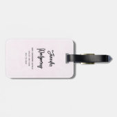 かわいいお洒落レインボーパターン ラゲッジタグ (裏面横)