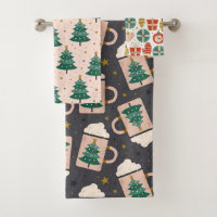 かわいいお洒落ヴィンテージスカンジナビアのクリスマスピンク