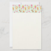 かわいいお洒落動物のおもちゃステーション 便箋 (正面)