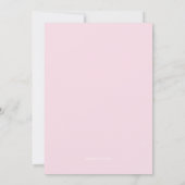 かわいいお洒落子猫ブライダルシャワー招待 招待状 (裏面)