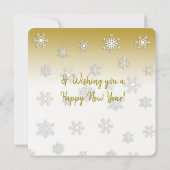 かわいいお洒落小妖精や小人とキャンディ金ゴールド カード (裏面)