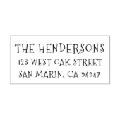 かわいいお洒落手書き差出人住所 セルフインキングスタンプ (デザイン)