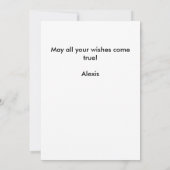 かわいいお洒落暖かい秋の秋ハッピーバースデー カード (裏面)