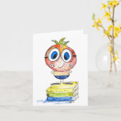 かわいいお洒落本おたく カード (黄色い花)