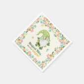 かわいいお洒落格言ファースト誕生日フローラ スタンダードカクテルナプキン (角)