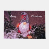 かわいいお洒落格言メリークリスマスホリデーツリー ドアマット (正面)