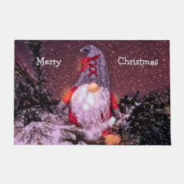 かわいいお洒落格言メリークリスマスホリデーツリー ドアマット