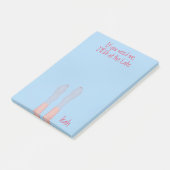 かわいいお洒落水海ガーリーピンクの足指 ポストイット (アングル)