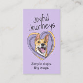 かわいいお洒落犬のトレーナー 名刺 (正面)