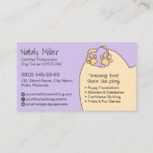 かわいいお洒落犬のトレーナー 名刺 (裏面)