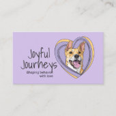 かわいいお洒落犬のトレーナー 名刺 (正面)