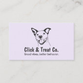 かわいいお洒落犬のトレーナー 名刺 (正面)