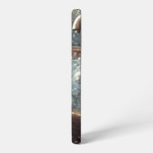 かわいいお洒落猫がバスタブの中 SAMSUNG GALAXYケース (左側面)