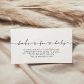 かわいいお洒落赤ちゃんシャワーブックリクエストカード エンクロージャーカード