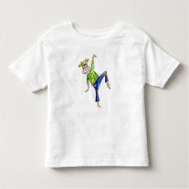 かわいいお洒落踊り牛 トドラーTシャツ