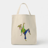 かわいいお洒落踊り牛 トートバッグ (裏面)