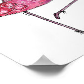 かわいいお洒落踊り猫 ポスター (角)