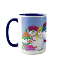 かわいいお洒落雪だるま