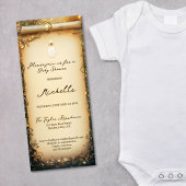 かわいいお洒落魅惑された森林スクロール赤ちゃんシャワー 招待状