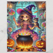 かわいいお洒落魔女ハロウィーントリートスクラップブック (正面)