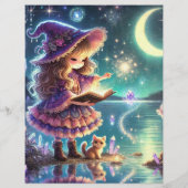 かわいいお洒落魔女ハロウィーン魔法スクラップブック (裏面)